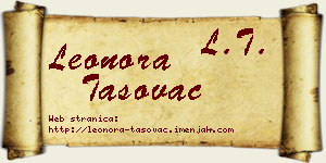 Leonora Tasovac vizit kartica